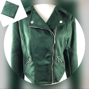 Jou Jou Faux Suede Moto Jacket
